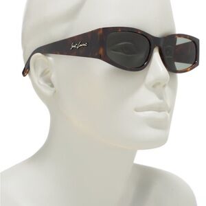 Saint Laurent Brown Tortoise Sunglasses